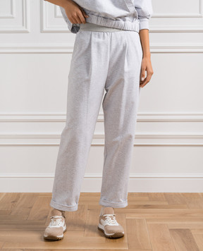 Brunello Cucinelli Серые брюки MH827BL499