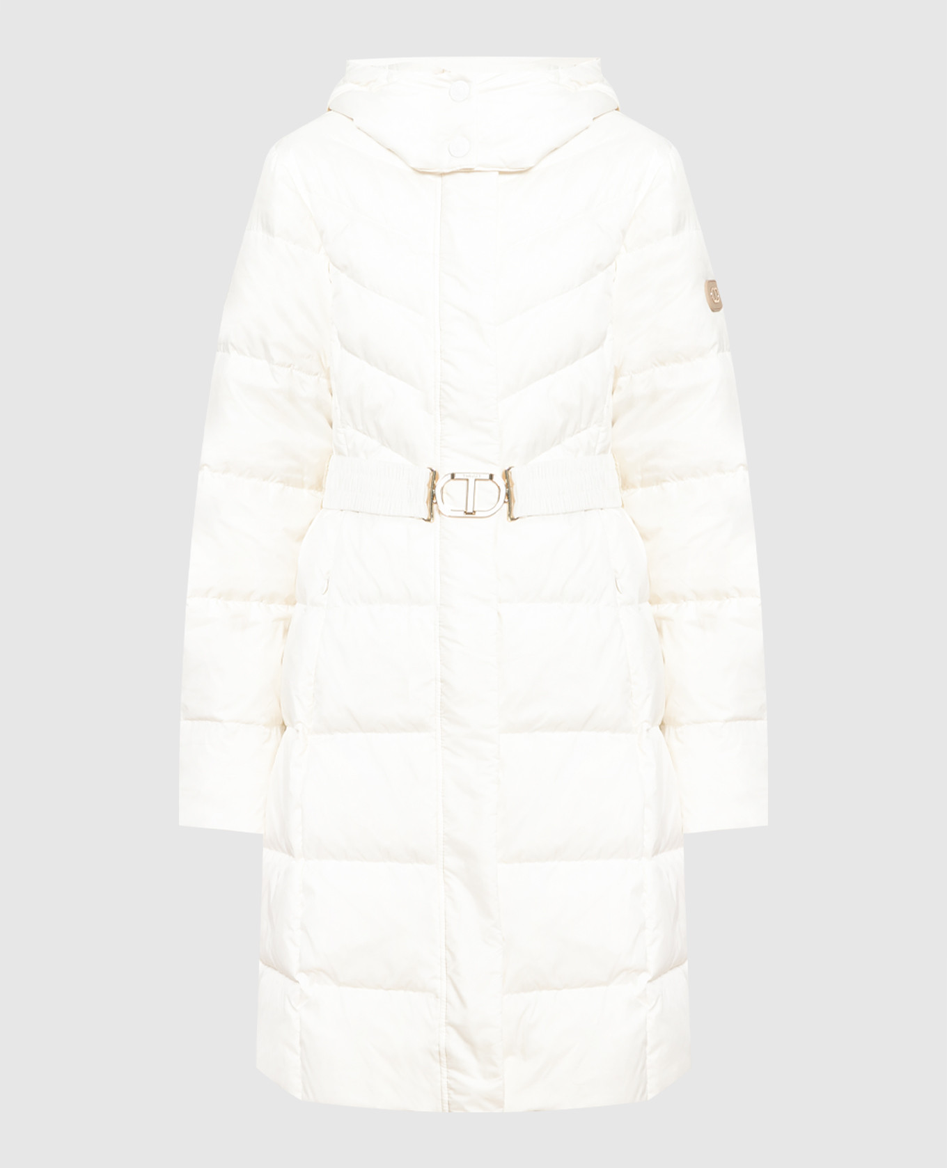 White quilted down jacket
