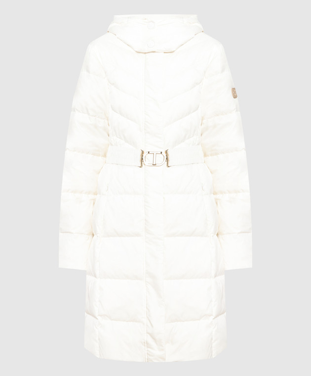 Twinset White quilted down jacket 232TP2361