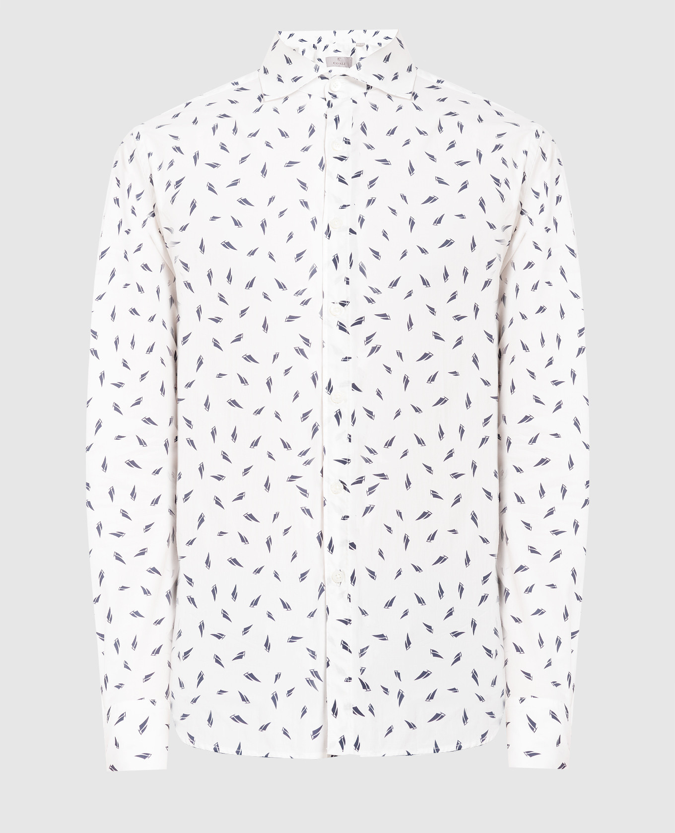 White shirt with contrasting print