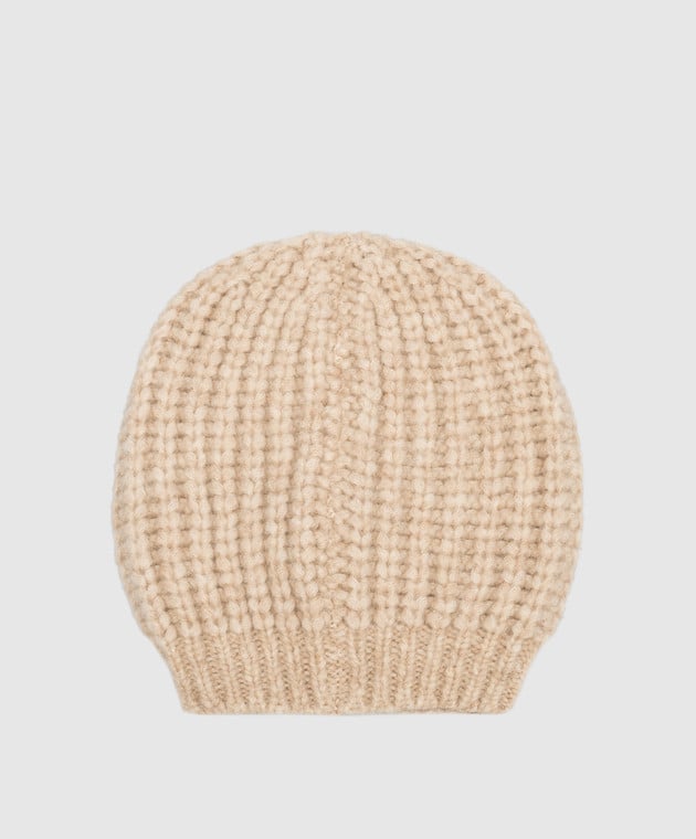 Peserico Beige cap in a textured pattern S36150F0309196 image 3