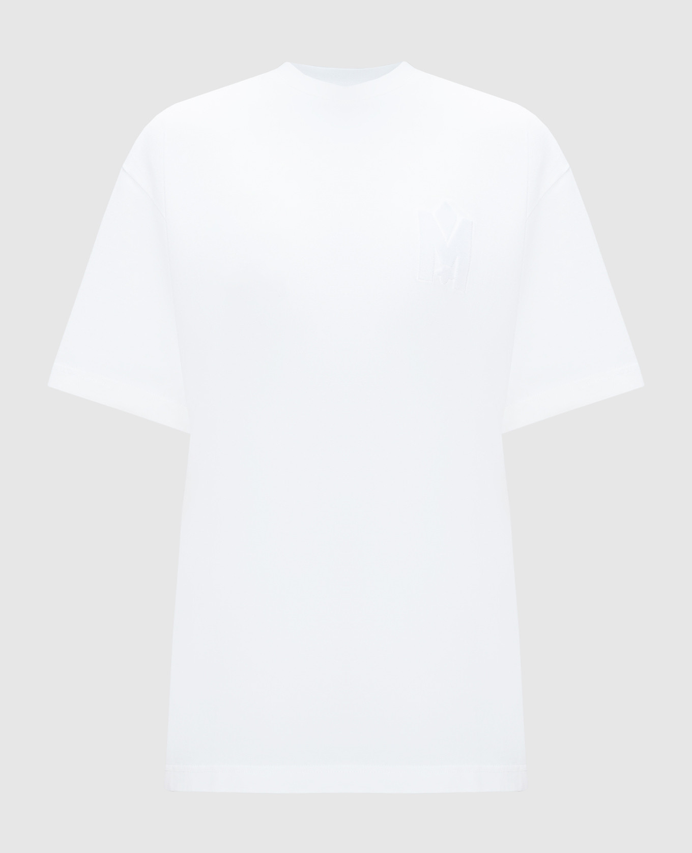 Біла футболка Tee з фактурною емблемою