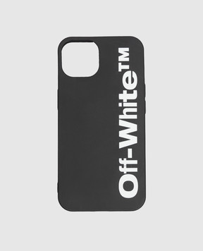 Off-White Чорний чохол для iPhone 13 Pro з контрастним логотипом OMPA043F22PLA005