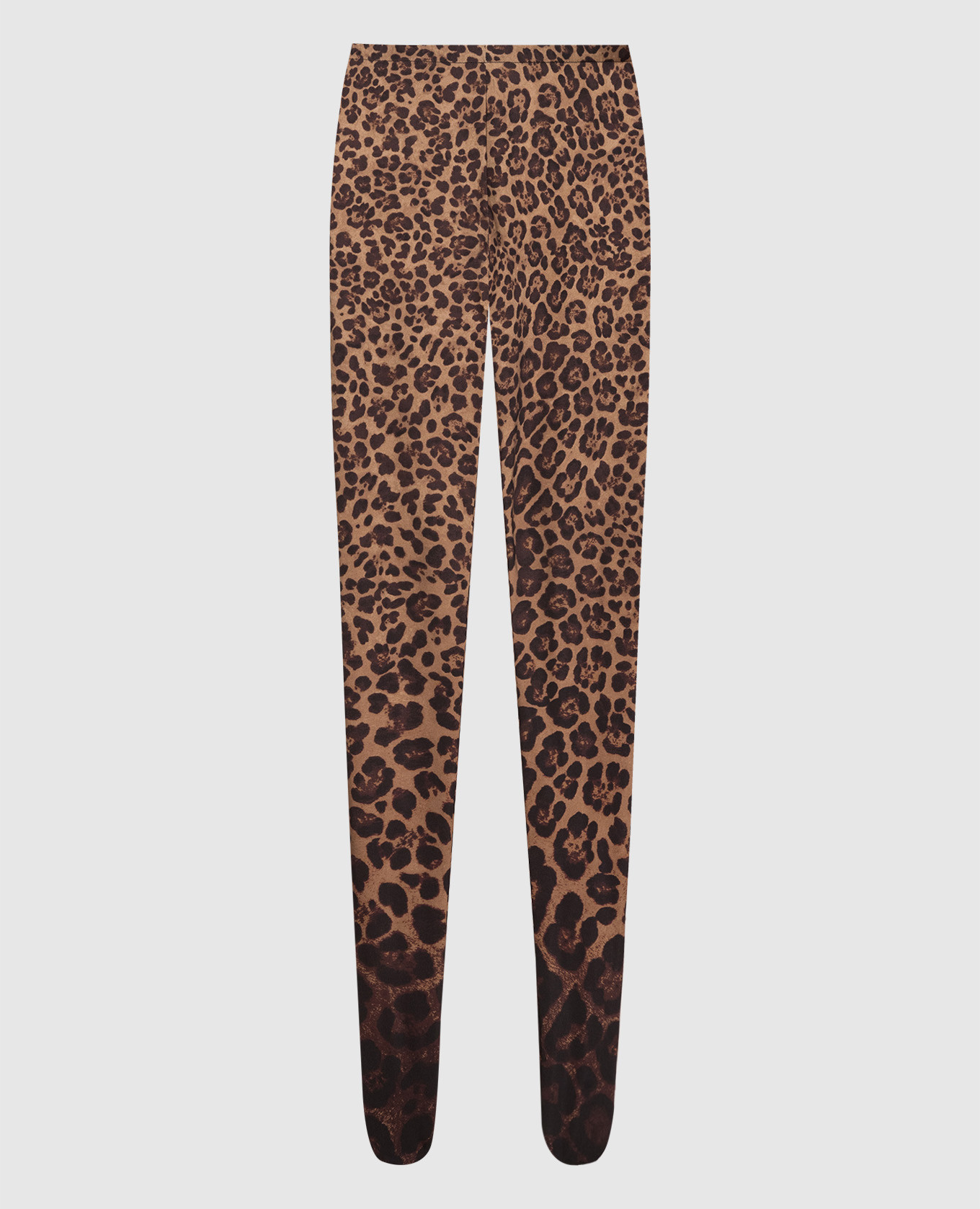 AllSaints Leopard Print Stirrup leggings in Brown