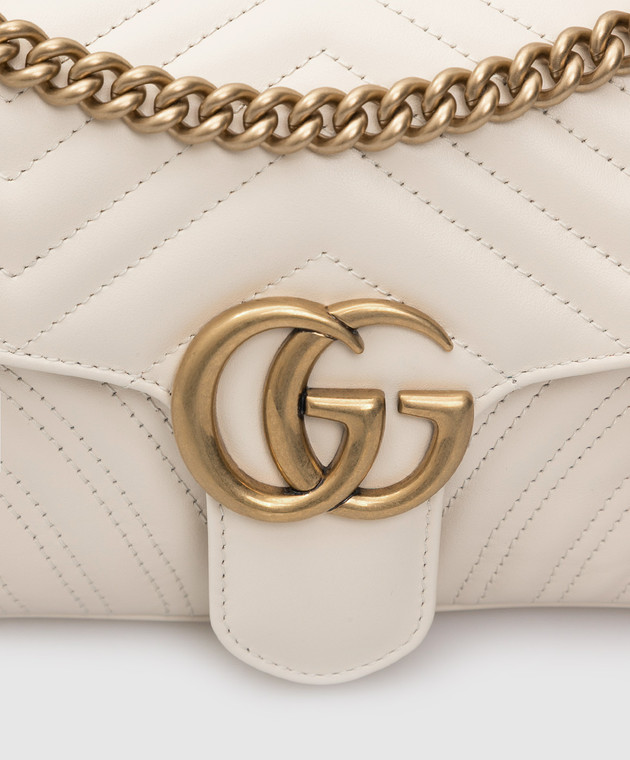 Gucci Светло-бежевая кожаная сумка 443497DTDIT изображение 5