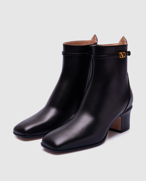 Valentino Чорні шкіряні ботильйони TAN-GO 3W2S0GZ2ATZ