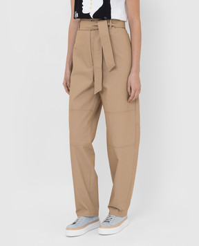 Max Mara Бежевые брюки-карго Canossa CANOSSA