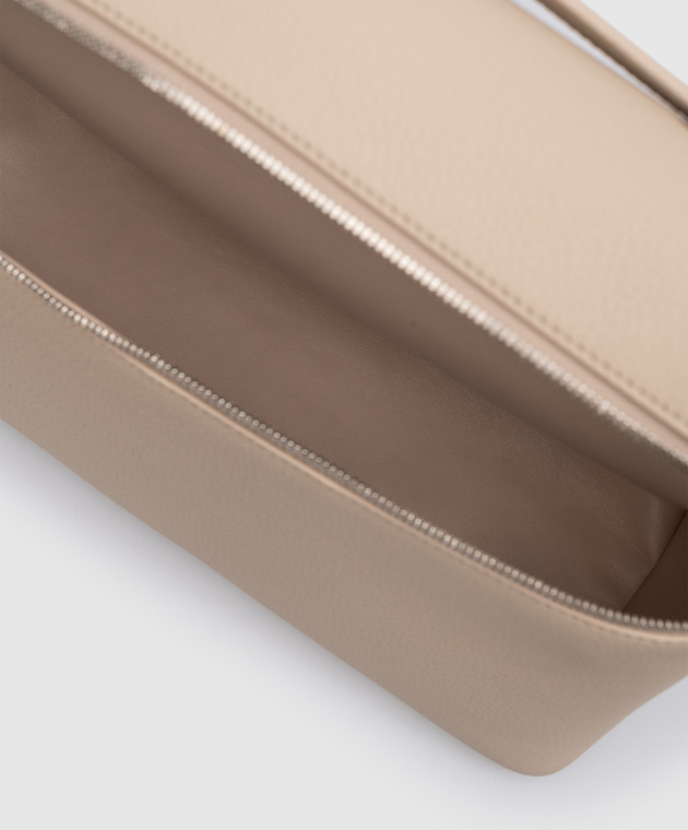 Loro Piana - Бежевая кожаная сумка кросс-боди Extra pocket L27