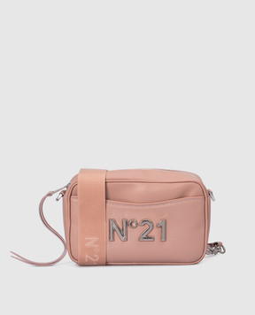 N21 Розовая сумка кросс-боди с логотипом 22EBS0920NP00