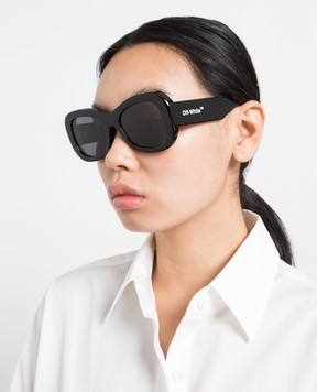 Off-White Черные очки Pablo с контрастным логотипом OERI040F22PLA001