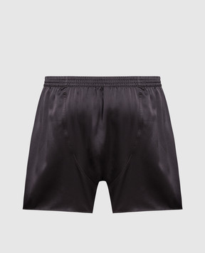 Zimmerli Чорні труси-боксери з шовку 600075134