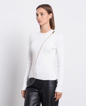 Alexander McQueen Білий джемпер в рубчик 759734Q1A6F