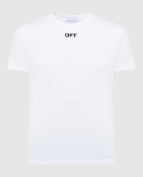 Off-White Белая футболка с логотипом OWAA065F23JER001