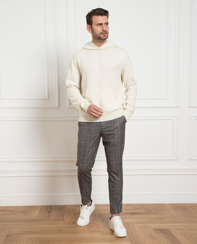 ISAIA Белые худи из кашемира MG8181YP010