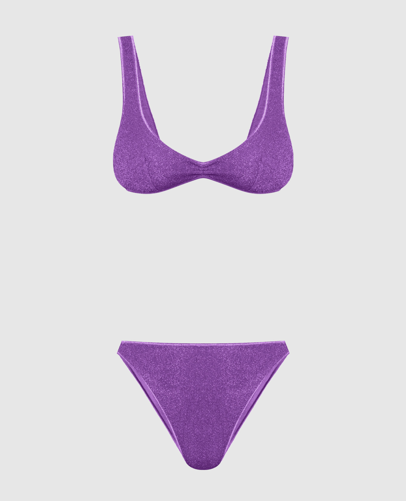 Purple swimsuit HS22 Lumiere Bra 80s Bottom with lurex