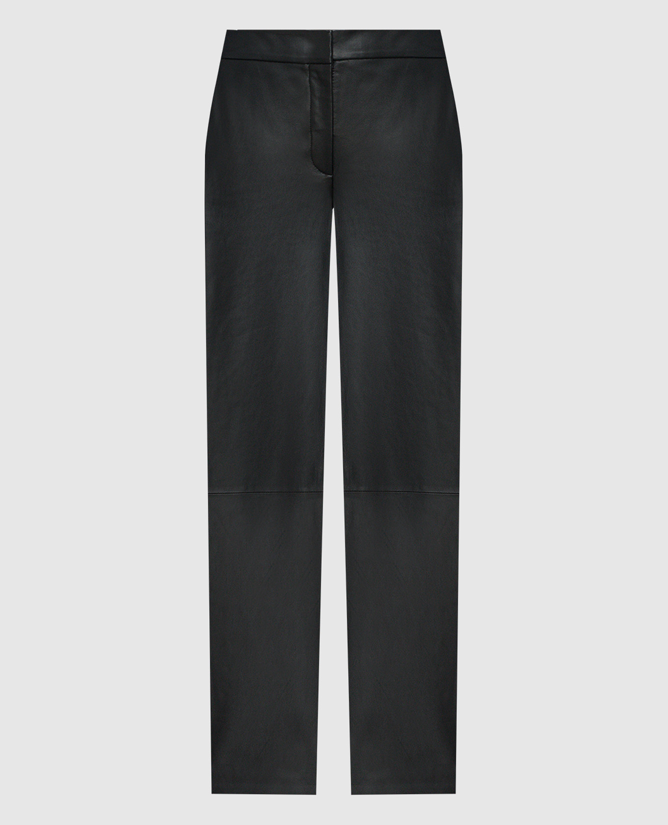 

Черные кожаные брюки, Черный, Прямые брюки