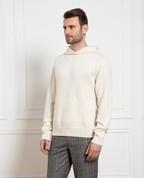 ISAIA Белые худи из кашемира MG8181YP010