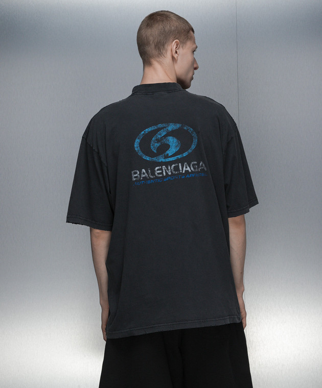 Balenciaga kids ネイビー Tシャツ 6y balenciaga-navy-blue-free-logo