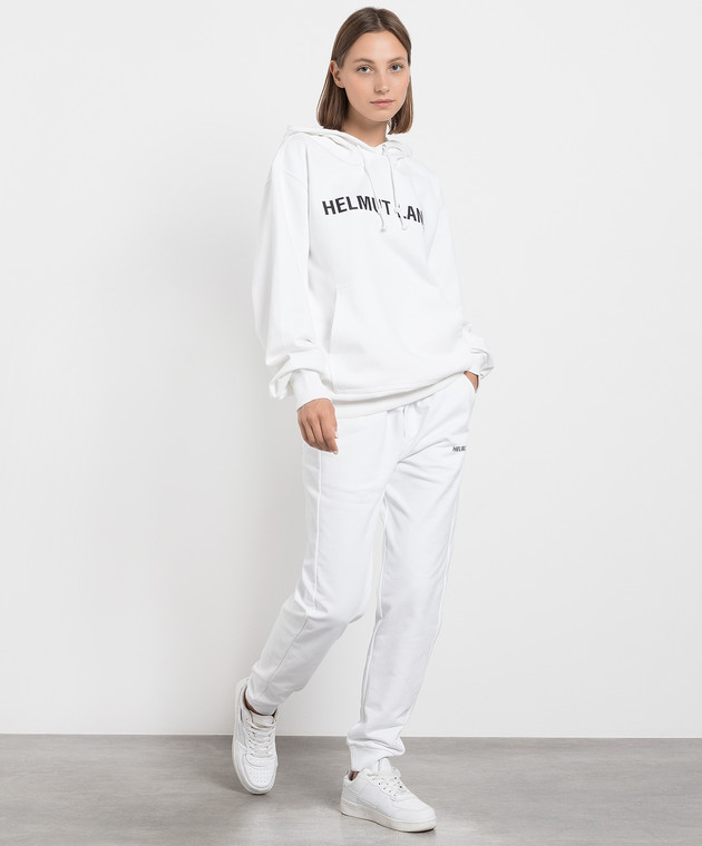 Helmut Lang - White joggers with logo print L09HM217W - buy with Sweden  delivery at Symbol
