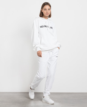 Helmut Lang Білі джогери з принтом логотипа L09HM217w