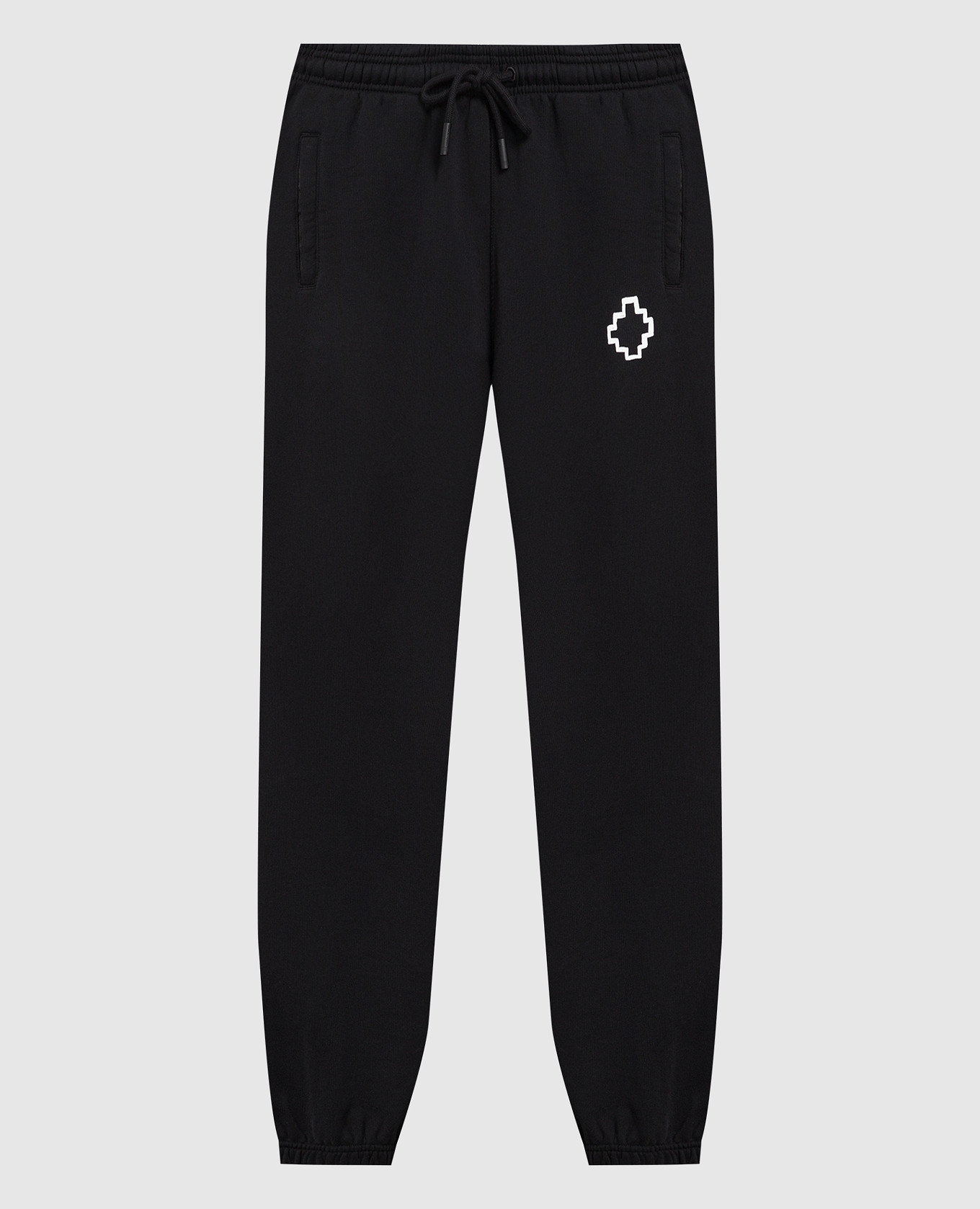 Black TEMPERA CROSS RELAX joggers with contrasting logo
