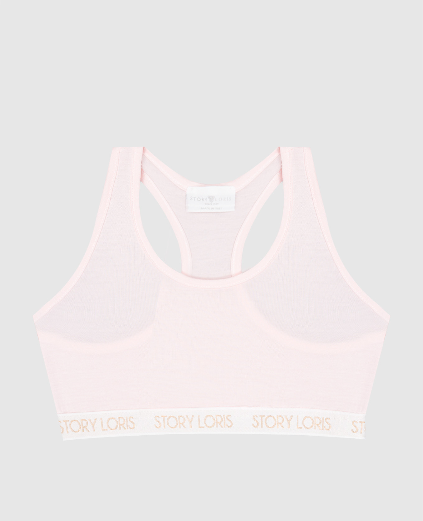 Baby pink top with logo