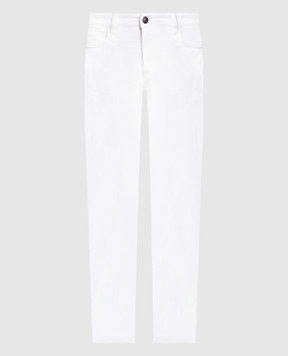 Loro Piana Білі джинси з логотипом FAM5351