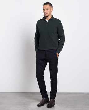 Loro Piana Черные брюки из шерсти и кашемира FAL3060