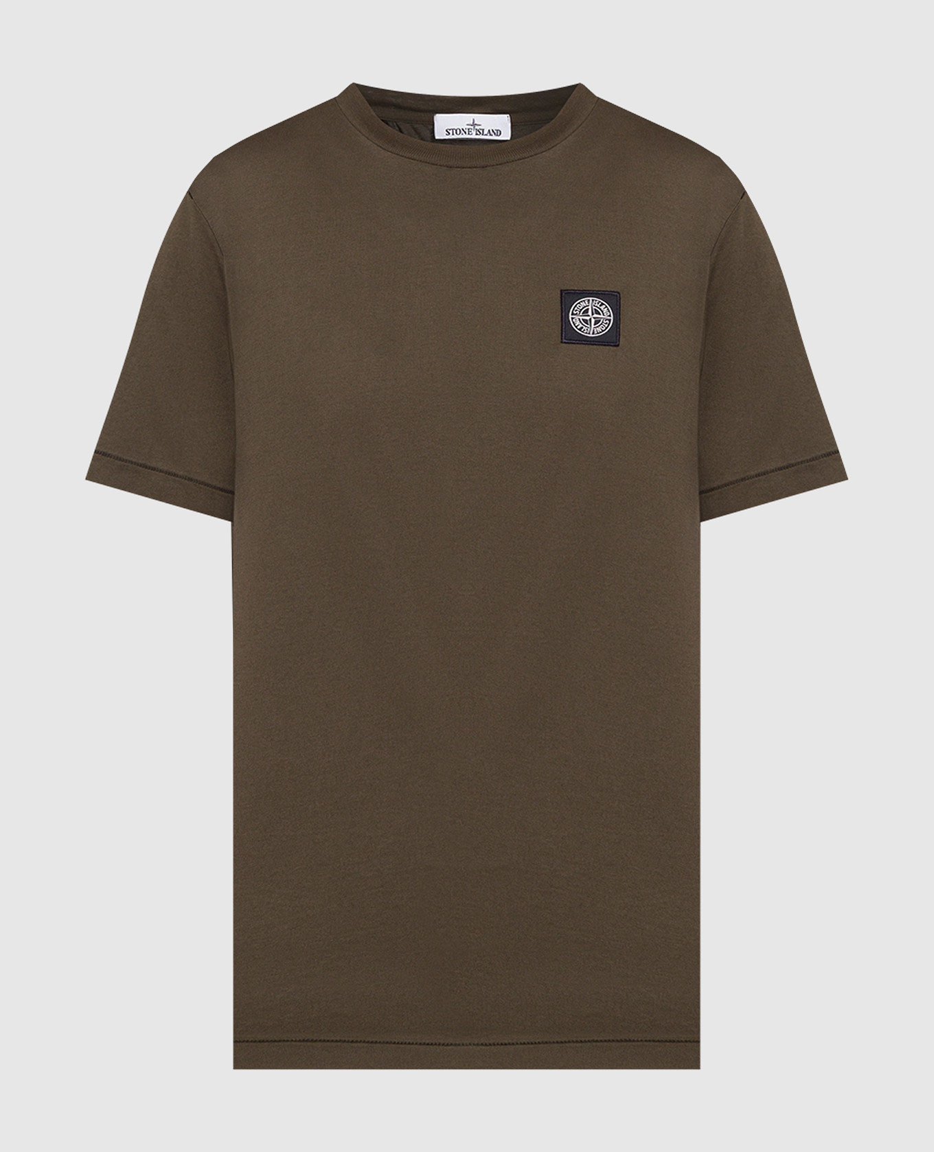 

Футболка цвета хаки с нашивкой логотипа, Футболки