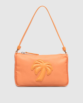 Palm Angels Оранжевая сумка мини Big Palm PWNS004S23FAB002