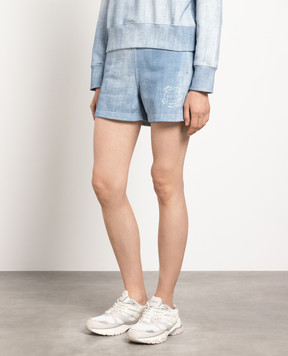 Ermanno Scervino Блакитні шорти з логотипом D425P305LGFCT