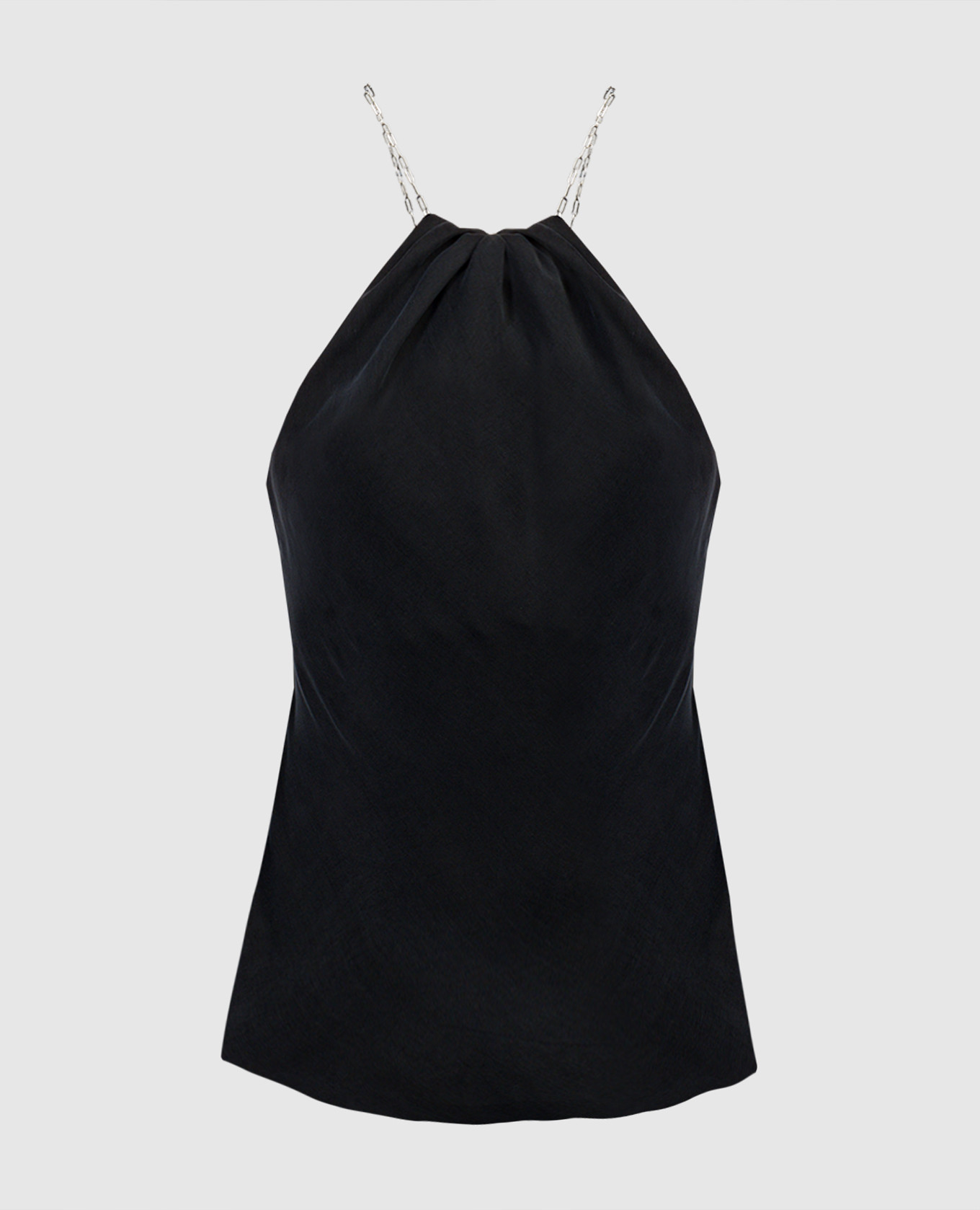 

Черный топ с драпировкой, Топы