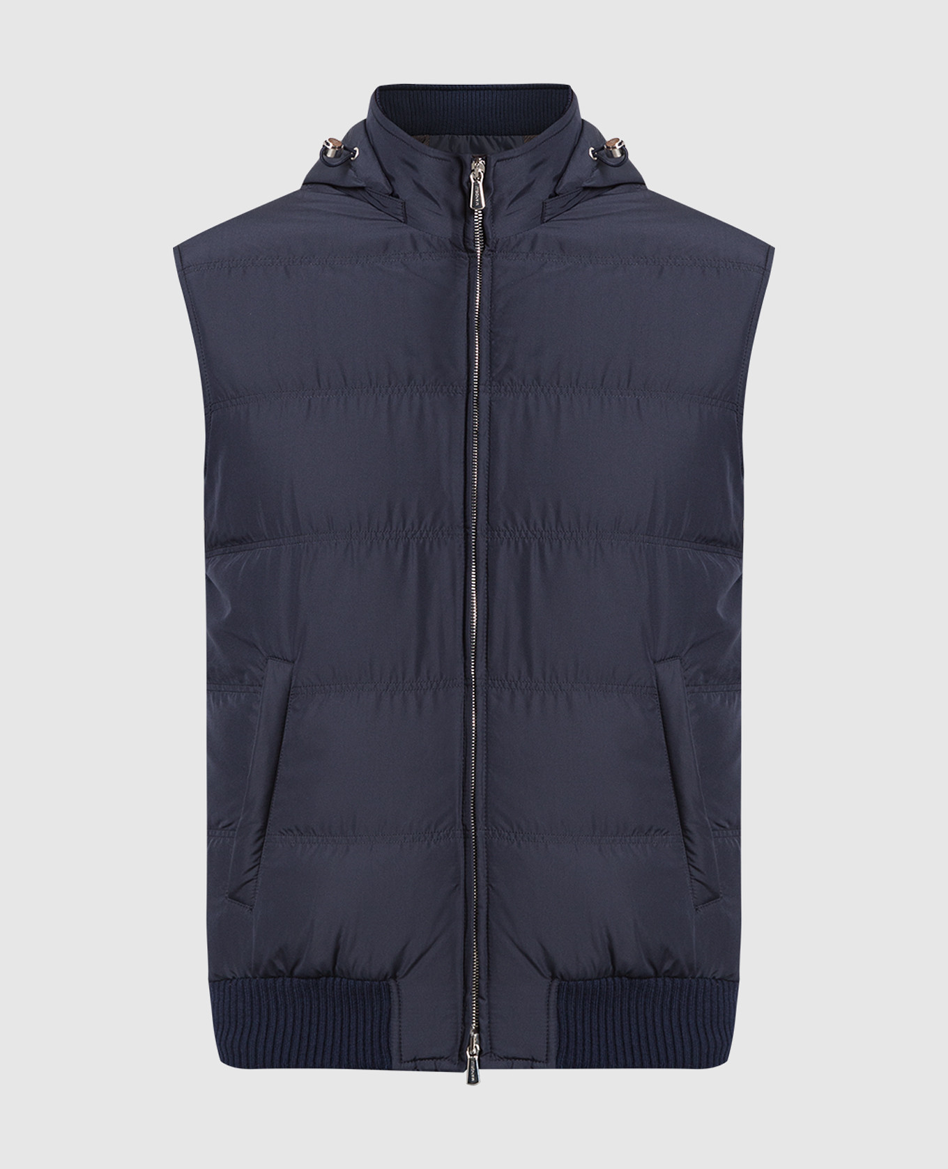 

Синий пуховый жилет, Верхняя одежда