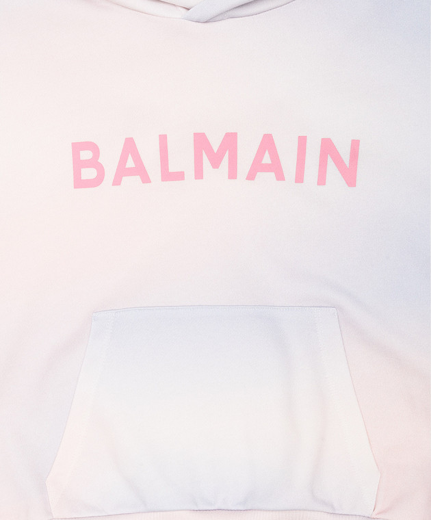 Balmain Kids' logo tie-dye hoodie BS4A70Z00811214 image 2