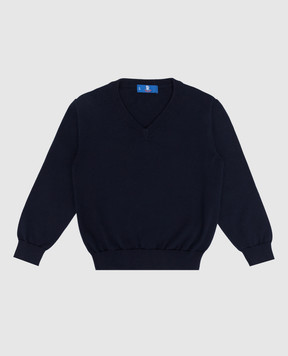 Stefano Ricci Детский синий пуловер KY12008V01Y18408