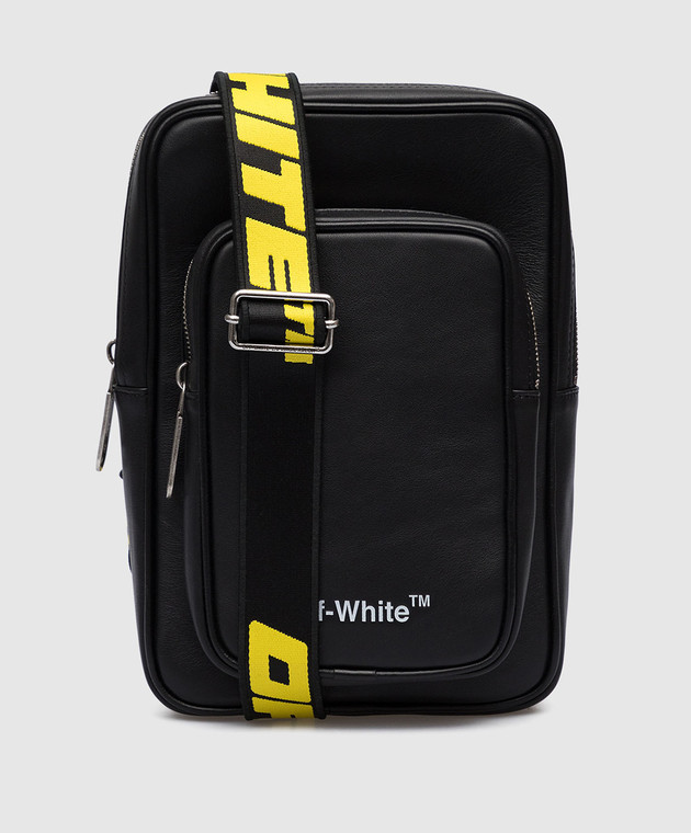 Off-White - Hard Core black leather sling bag OMNQ041F22LEA001 - buy with  Croatia delivery at Symbol
