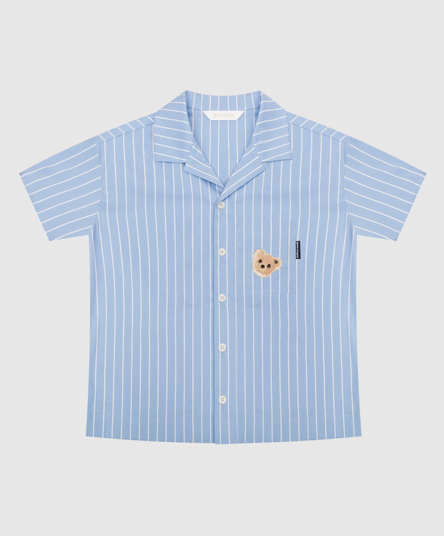 Palm Angels Дитяча сорочка в смужку з логотипом PBGA003S23FAB004