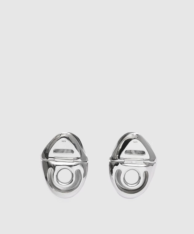 Published by Silver earrings with a logo HESS2301 image 3