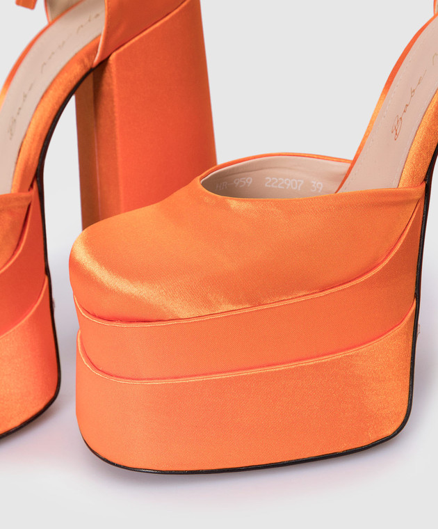 Babe Pay Pls Помаранчеві туфлі с блискучею текстурою 22290713ST зображення 4
