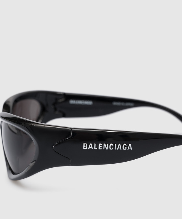 Balenciaga Swift logo sunglasses in black 658745T0007 image 5