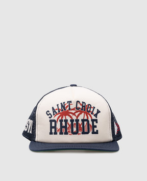 Rhude Синяя кепка SAINT CROIX с принтом логотипа RHPS24HA11608130