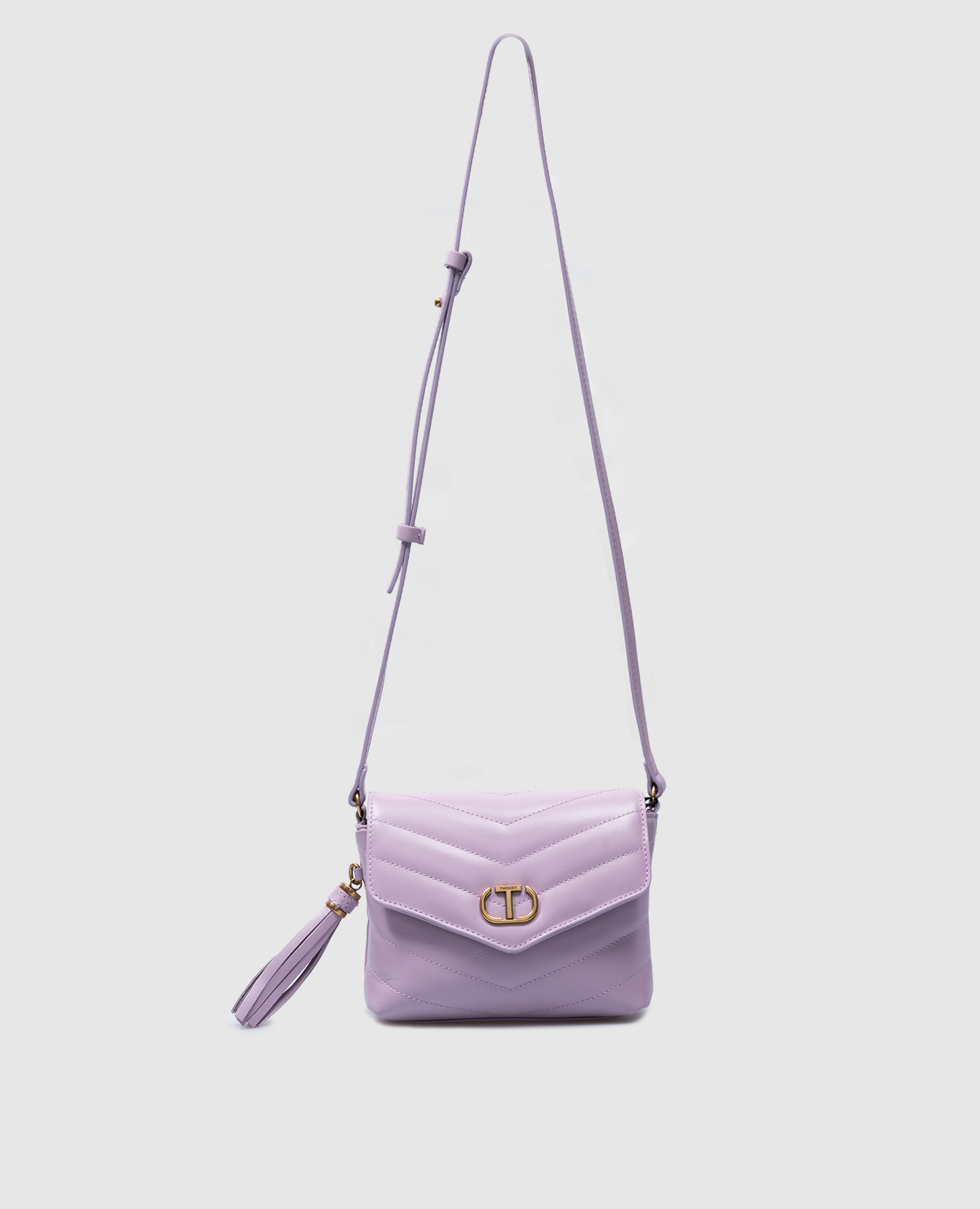 Фиолетовая сумка с логотипом