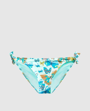 Vilebrequin Blue panties from the Flamme swimsuit in a print FLAC3H33