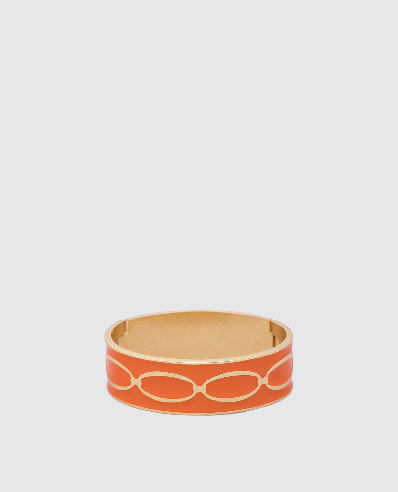 Orange Knot bracelet with 24k gold plating