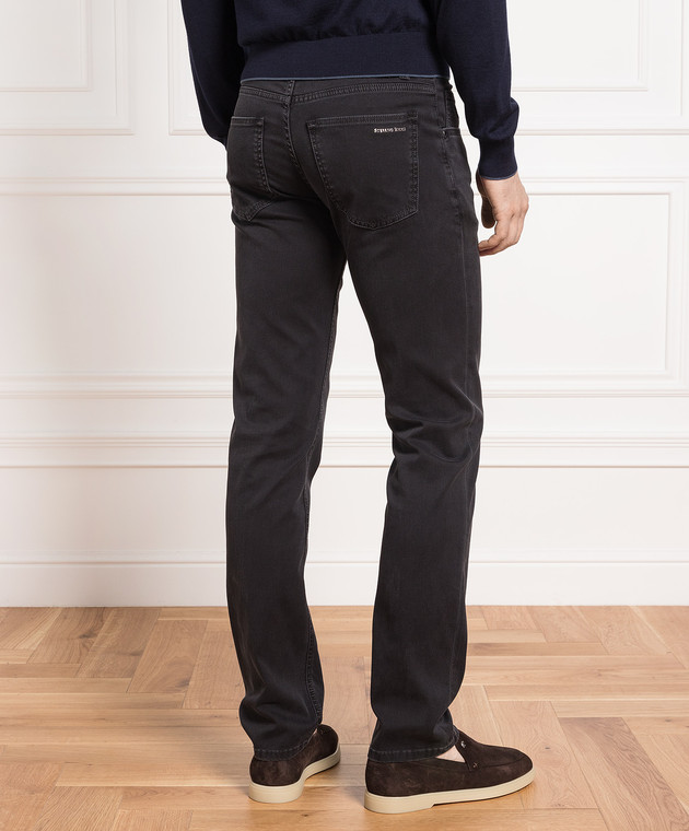 Stefano Ricci Сірі джинси з логотипом MFT24S2140Z901BK зображення 4