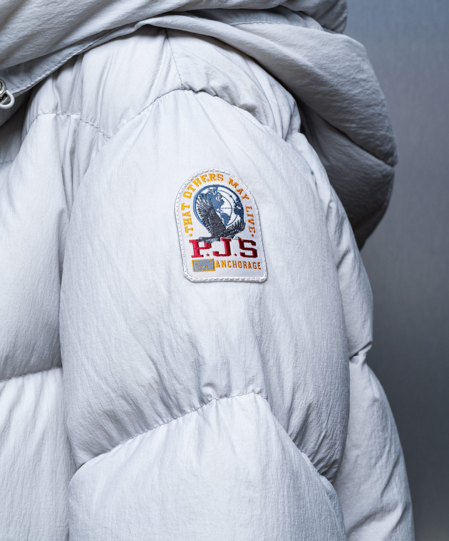 Parajumpers Amane gray down jacket with logo 23WPWPUCP32 image 5