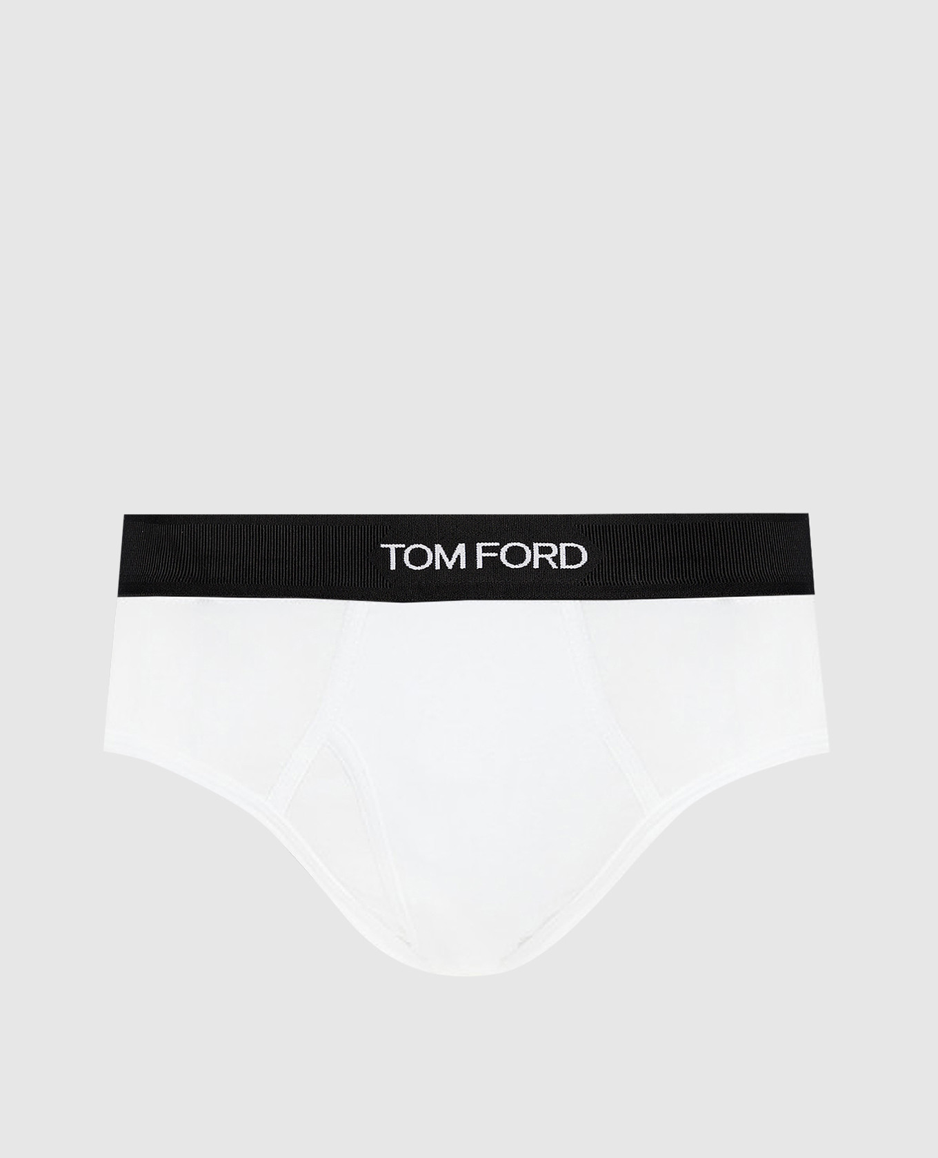 White briefs with contrasting logo