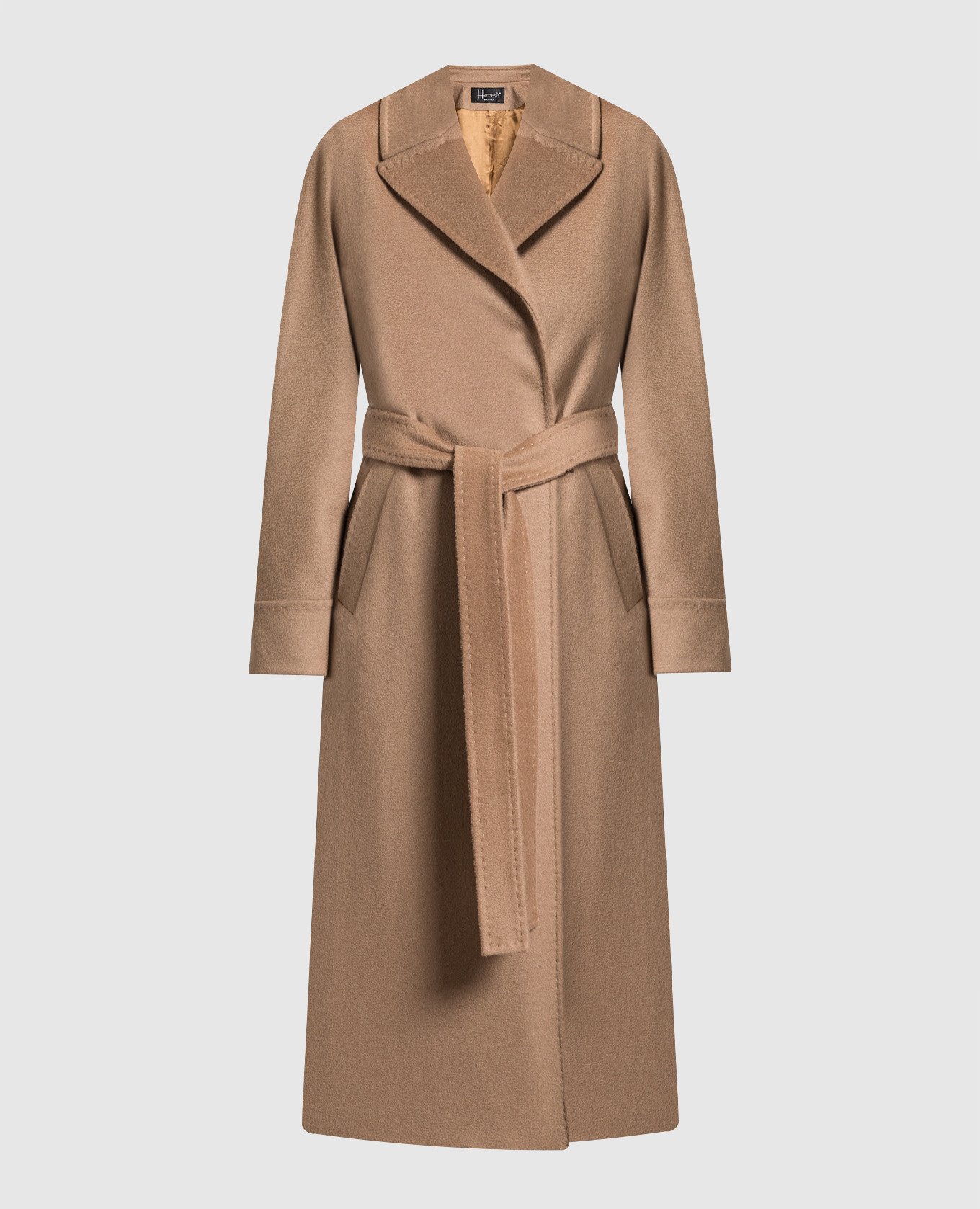 Brown coat made of wool