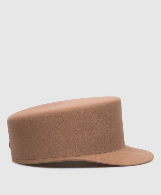 Agnona Brown cap made of wool AK0603YU1125 image 3
