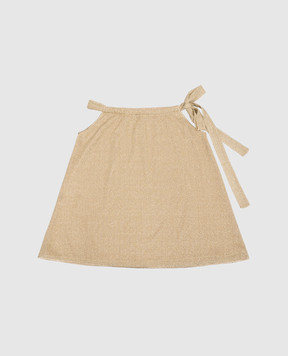 Oseree Дитяча бежева сукня Osemini Lumiere Dress з люрексом LSS238GLUREX
